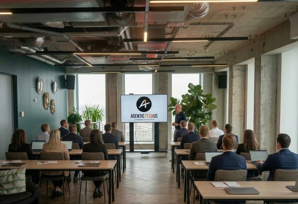 Business leaders in hands-on AI workshop at A'DAM Tower