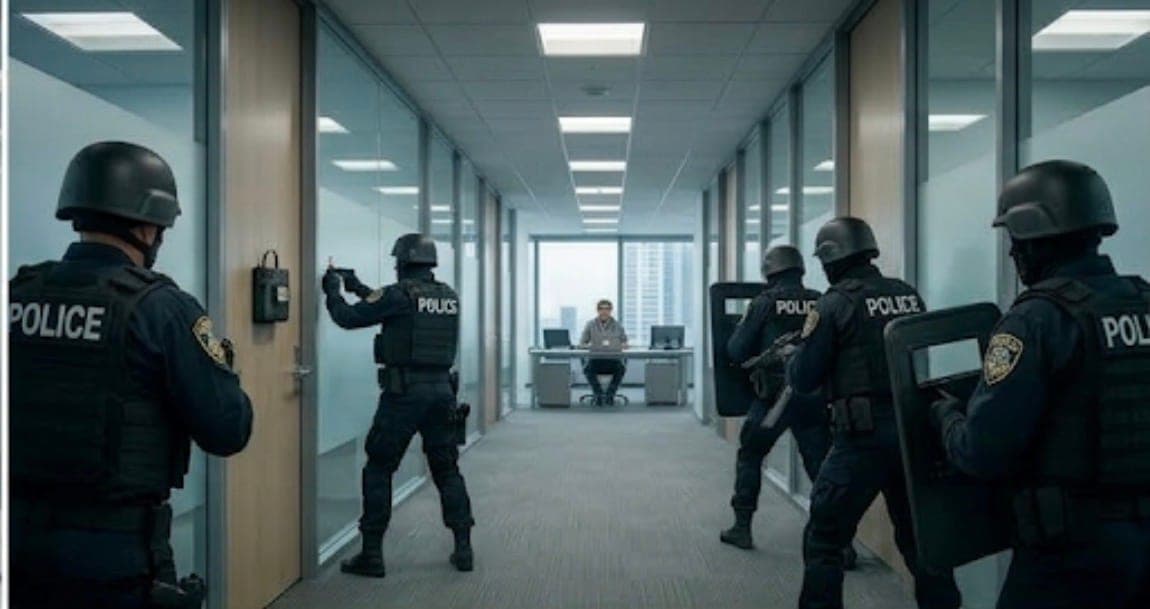 SWAT approaching down the corridor, the urgency of AI adoption visualised